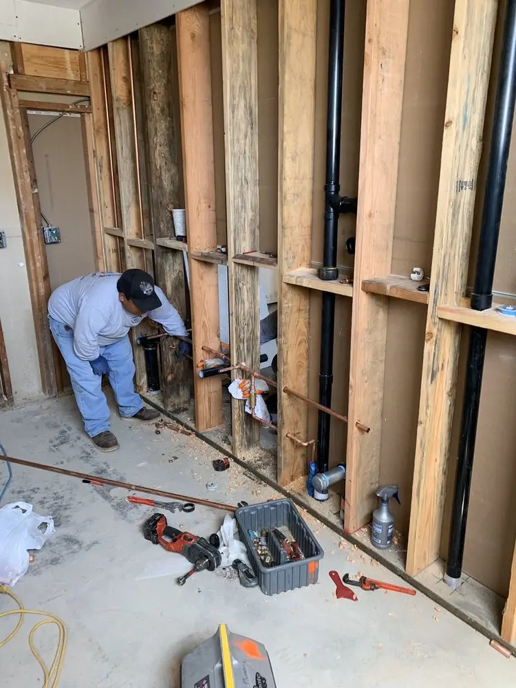 Commercial rough-in plumbing for Gas Line Repair in Ward